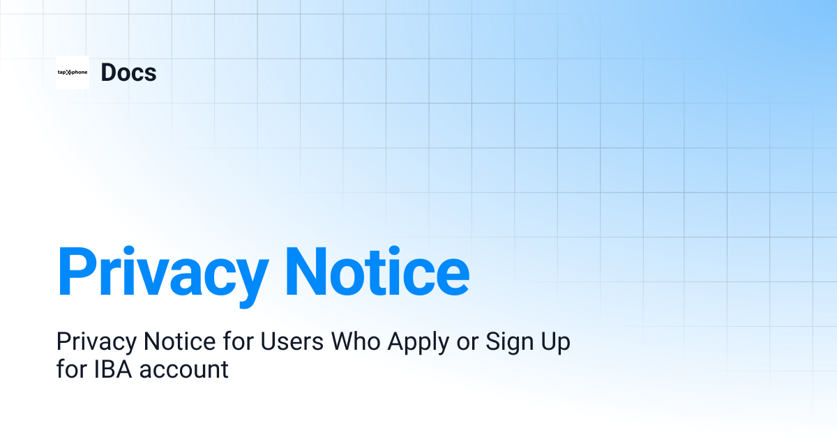 Privacy Notice | Docs